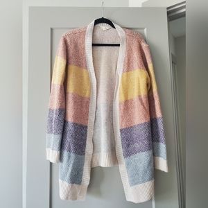 Medium rainbow cardigan sweater